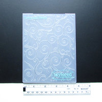 Plastic A2 Embossing Folder, Twirls & Swirls Gently Used 