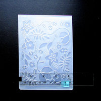  Floral Embossing Folder, Gently Used Plastic A2