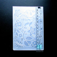  Floral Embossing Folder, Gently Used Plastic A2