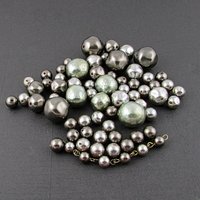 Vintage Gray Faux Pearl Bead Mix