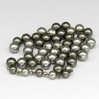 Vintage Gray Faux Pearl Bead Mix