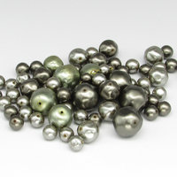 Vintage Gray Faux Pearl Bead Mix