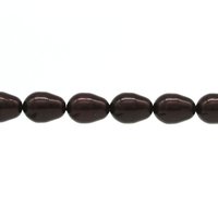 11x8mm Baroque Teardrops, Maroon Crystal Pearl Beads