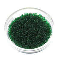 10/0 Round Seed Beads Translucent Green (25g)