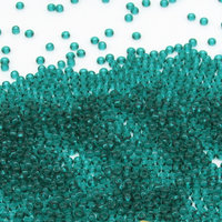 10/0 Round Seed Beads Translucent Teal (25g)
