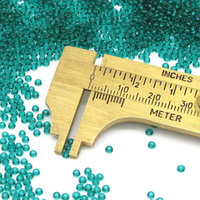 10/0 Round Seed Beads Translucent Teal (25g)