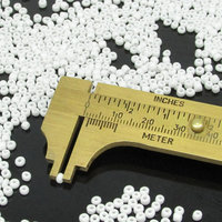 8/0 Round Seed Beads Opaque White (25g)