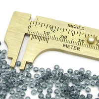 10/0 Tiny Seed Beads, Unfoiled Translucent Gray Mini Rocaille Spacers (25g)