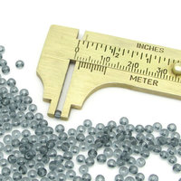 10/0 Tiny Seed Beads, Unfoiled Translucent Gray Mini Rocaille Spacers (25g)