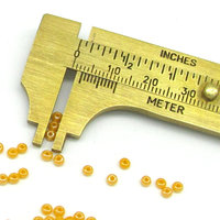 10/0 Seed Beads Opaque Orange Lustre (25g)