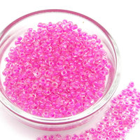10/0 Pink Lined Lustre Mini Rocailles (25g)