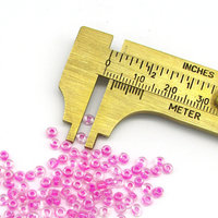 10/0 Pink Lined Lustre Mini Rocailles (25g)