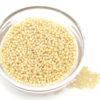 Cream 11/0 Seed Beads, Opaque Beige Pearl Mini Rocailles, Tiny Round Spacers (25g)