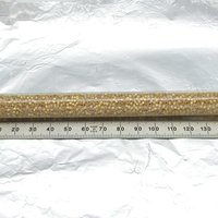 Vintage 11/0 Seed Beads, Frosted Light Topaz, Silver Lined (29g)