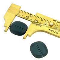17x16mm Flat Rectangles, Czech 2-Cut Window Beads, Translucent Montana with Matte Edges (7)
