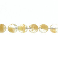 10mm Faceted Rounds, Fire Polished Czech Givre Beads