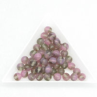 6mm Round Beads, Czech Pressed Glass Druks, Assorted Colors (40)