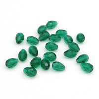 13x9.5mm Emerald Faceted Teardrops (22)
