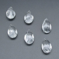 28x17mm Faceted Teardrop Beads, Clear Chandelier Crystal Pendants
