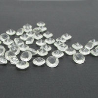 Vintage 39ss Clear Rhinestone Chatons, 8.4mm Unfoiled Faceted Point Backs (24)
