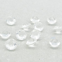 Vintage 39ss Clear Rhinestone Chatons, 8.4mm Unfoiled Faceted Point Backs (24)