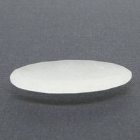 32x18mm Oval Frosted Cabochon, Vintage Camphor Glass Flat Back Stone