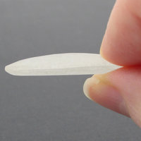 32x18mm Oval Frosted Cabochon, Vintage Camphor Glass Flat Back Stone