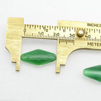 22mm Diamond Rhombus Channel Rhinestones, Vintage Pressed Glass Gems (2)