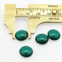 12mm Round Unfoiled Emerald Rhinestone Dentelles, Vintage Point Back Glass Gems (4)