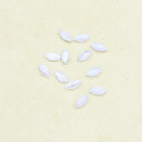 Small Marquise Cabochons, White Agate 