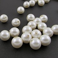 8mm Off White Vintage Faux Pearls (50pc)