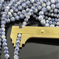 6mm Round Sodalite Beads,  Natural Gemstone 15" Strand