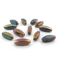 22x8mm Metallic Iris Tapered Barrels (12)