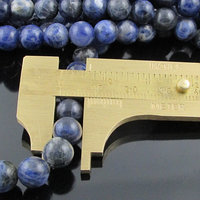 8mm Dark Blue Sodalite Beads, Smooth Semiprecious Gemstone Rounds