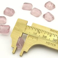 Octagonal Light Amethyst Glass Stones (10)