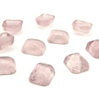 Octagonal Light Amethyst Glass Stones (10)
