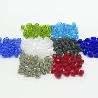 7x5mm Faceted Teardrops, Translucent Taupe Czech Fire Polished Beads (24)