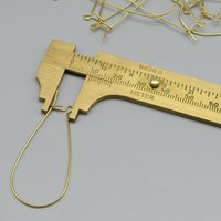 47mm Gold Plated Kidney Ear Wires with Long, Tapered Loops