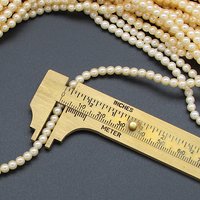 60" Strand 4mm Champagne Faux Pearls