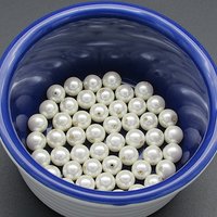 8mm Off White Vintage Faux Pearls (50pc)