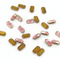 Rose Pink Givre Baguette Rhinestones (24)