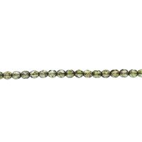 4mm Faceted Rounds, Moss Green Luminescent Czech Glass Beads (100)