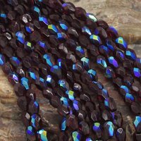 Garnet AB Faceted Teardrop Beads