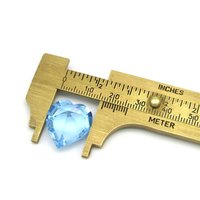 Vintage 18.7mm Faceted Heart Rhinestone