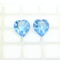 Vintage 18.7mm Faceted Heart Rhinestone
