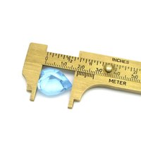 Vintage 18.7mm Faceted Heart Rhinestone