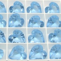 Vintage 18.7mm Faceted Heart Rhinestone