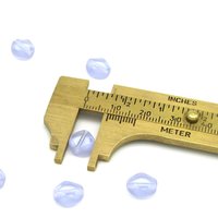 9x8mm Diamond Window Beads