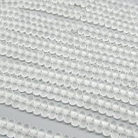 6x4mm Frosted Teardrop Briolettes, Matte Crystal Czech Pressed Glass Beads (100)