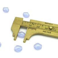 9x8mm Diamond Window Beads